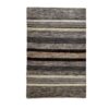 Handwoven Persian Striped Gabbeh Rug in Brown - Wool