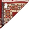 Handwoven Persian Minimalist Gabbeh Rug - Floral Bordered Red Wool