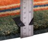 Handwoven Persian Kheshti Gabbeh Rug - Geometric Orange Wool
