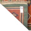 Handwoven Persian Kheshti Gabbeh Rug - Geometric Orange Wool