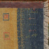 Handwoven Persian Striped Gabbeh Rug in Brown - Premium Wool