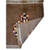Handwoven Persian Pictorial Gabbeh Rug - Pomegranate Design - Brown Wool