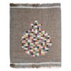 Handwoven Persian Pictorial Gabbeh Rug - Pomegranate Design - Brown Wool