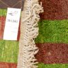 Handwoven Persian Striped Gabbeh Rug in Green - Wool