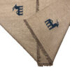 Handwoven Persian Minimalist Gabbeh Rug - Solid Cream Wool