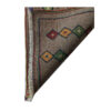 Handwoven Persian Kheshti Gabbeh Rug - Geometric Brown Wool