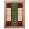 Persian Kashkuli Gabbeh Rug - Handwoven Animal Motifs - Cream Wool