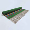 Green Striped Kilim Rug from Lorestan - Handwoven Persian Wool