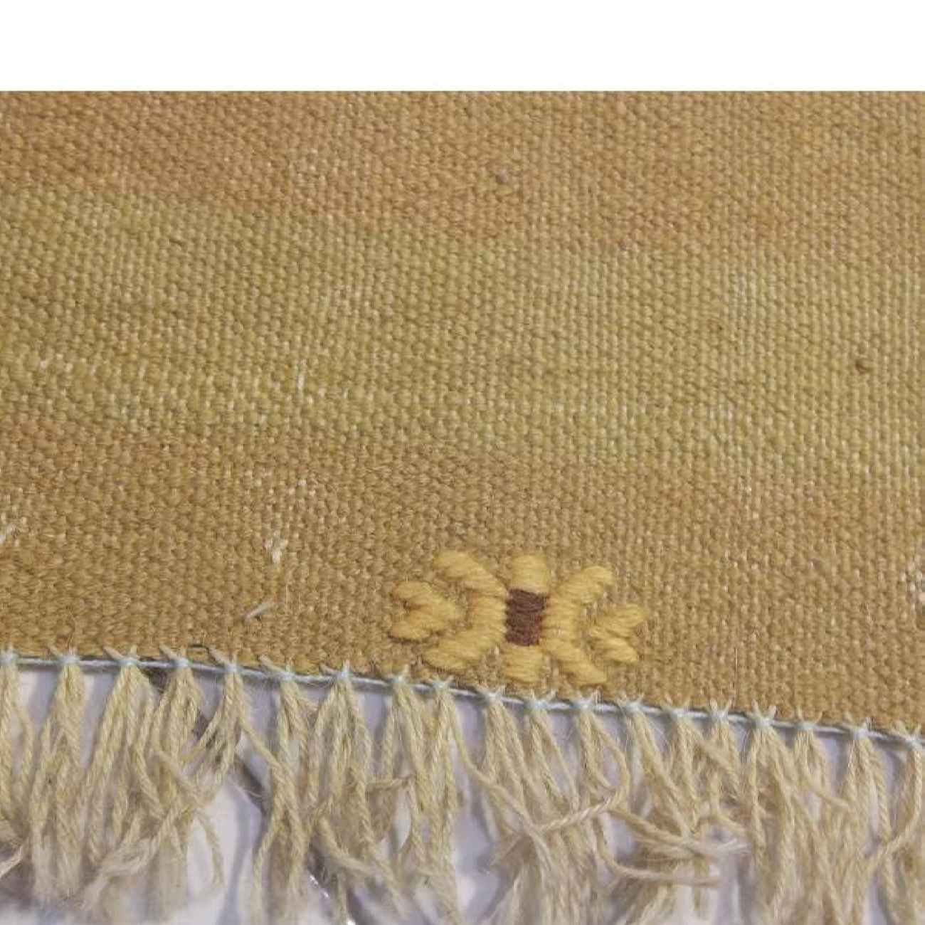 Cream Striped Kilim Rug from Fars – Traditional Handwoven Persian Wool