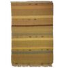 Cream Striped Kilim Rug from Fars - Traditional Handwoven Persian Wool
