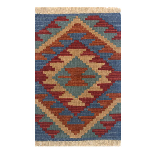 Firuzabad Qashqai Geometric Kilim Rug - Handwoven Persian Wool Craft