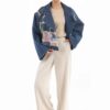 Persian Loose Fit Manto for Women with Patchwork Design