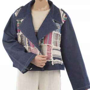 Persian Loose Fit Manto for Women with Patchwork Design