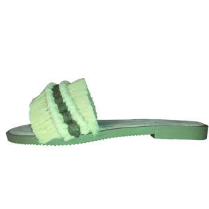 Macrame Boho Chic Flat Slippers for Women Model Baft