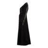 Persian Manto for Women with Black Crepe Fabric Model Pargol