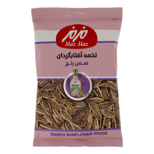 Maz Maz Ranch Sauce Flavored Sunflower Seeds, Creamy Savory Crunchy Snack, 500g x 5 Pack