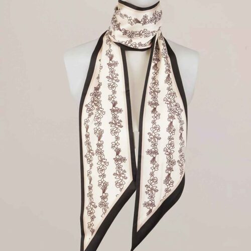 Persian Neck Scarf for Women with Floral Design