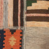 Persian Patchwork Kilim Rug Handwoven Geometric Brown