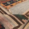 Persian Patchwork Kilim Rug Handwoven Geometric Brown