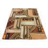Persian Patchwork Kilim Rug Handwoven Geometric Brown