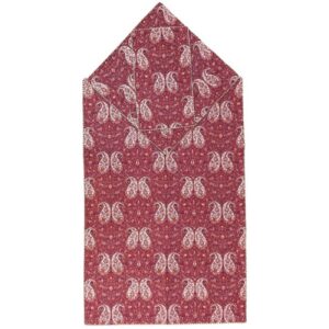 Persian Termeh Prayer Mat Luxury Islamic Thin Sajadah Paisley Red