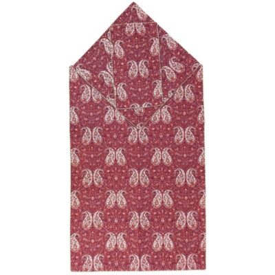 Persian Termeh Prayer Mat Luxury Islamic Thin Sajadah Paisley Red