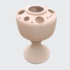 Pottery Footed Makeup Brush Holder Artistic Handcrafted