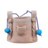 Pottery Makeup Brush Holder Handcrafted in Gunny Bag Design (x2)