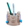 Pottery Makeup Brush Holder Handcrafted in Gunny Bag Design (x2)
