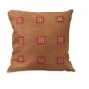 Embroidered Cushion Cover with Geometric Design