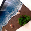Resin Wall Key Holder with Five Hooks Model Beach
