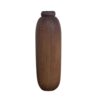 Set of Two Handcrafted Decorative Wooden Single Stem Vases, Offering a Minimal and Chic Design for Modern Homes
