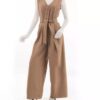 Sleeveless Jumpsuit with Belt for Women Model Tanaz