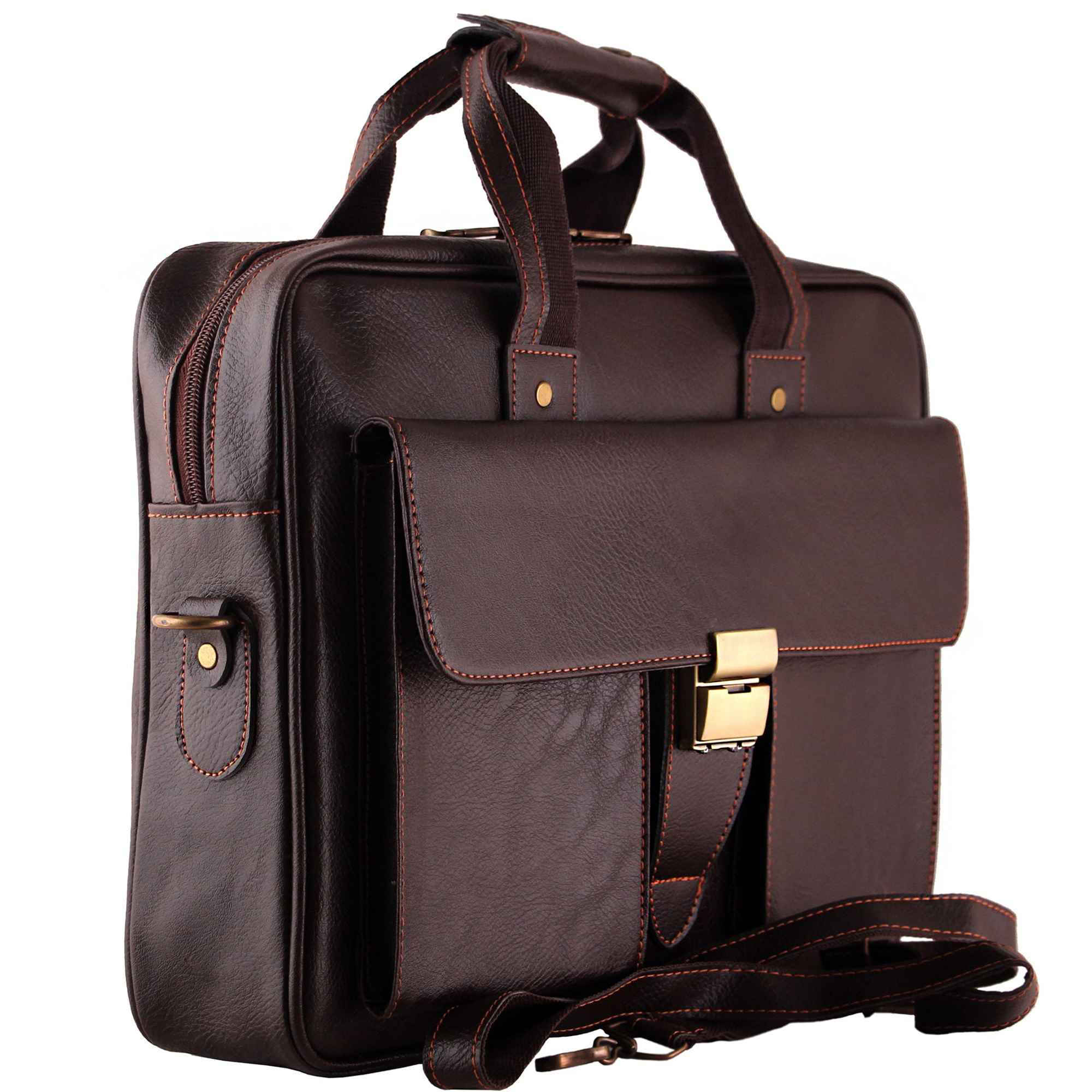 Spacious Leather Briefcase for Men – DP1
