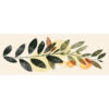 Velvet Table Runner in Printed Leaves Design 6 Seats