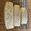 Wicker Bamboo Basket Handwoven Model Circle Set of 3