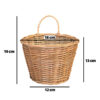 Wicker Basket with Single Handle Handwoven Model Pearl