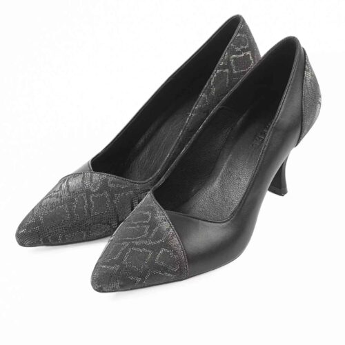 Women's Natural Leather High Heels Shoes Model Bantel