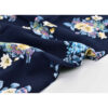 Women's Short Sleeve Cotton Shirt with Floral Design