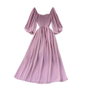 Women’s Summer Maxi Dress Model Puffy