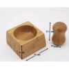 Wooden Bamboo Mortar & Pestle Set Handcrafted for Kitchen