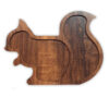 Set of 2 Whimsical Squirrel-Shaped MDF Wooden Serving Trays