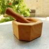 Wooden Mortar & Pestle Set for Herbs and Spices Model Keyhan