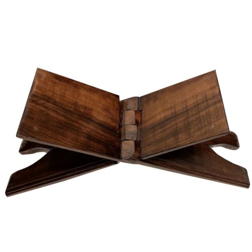 Foldable Wooden Quran Stand Rehal – Traditional X-Shaped Quran Book Stand