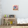 Wooden Wall Clock for Children's Room Model Baby Owls