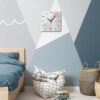 Wooden Wall Clock for Children's Room Model Little Elephant