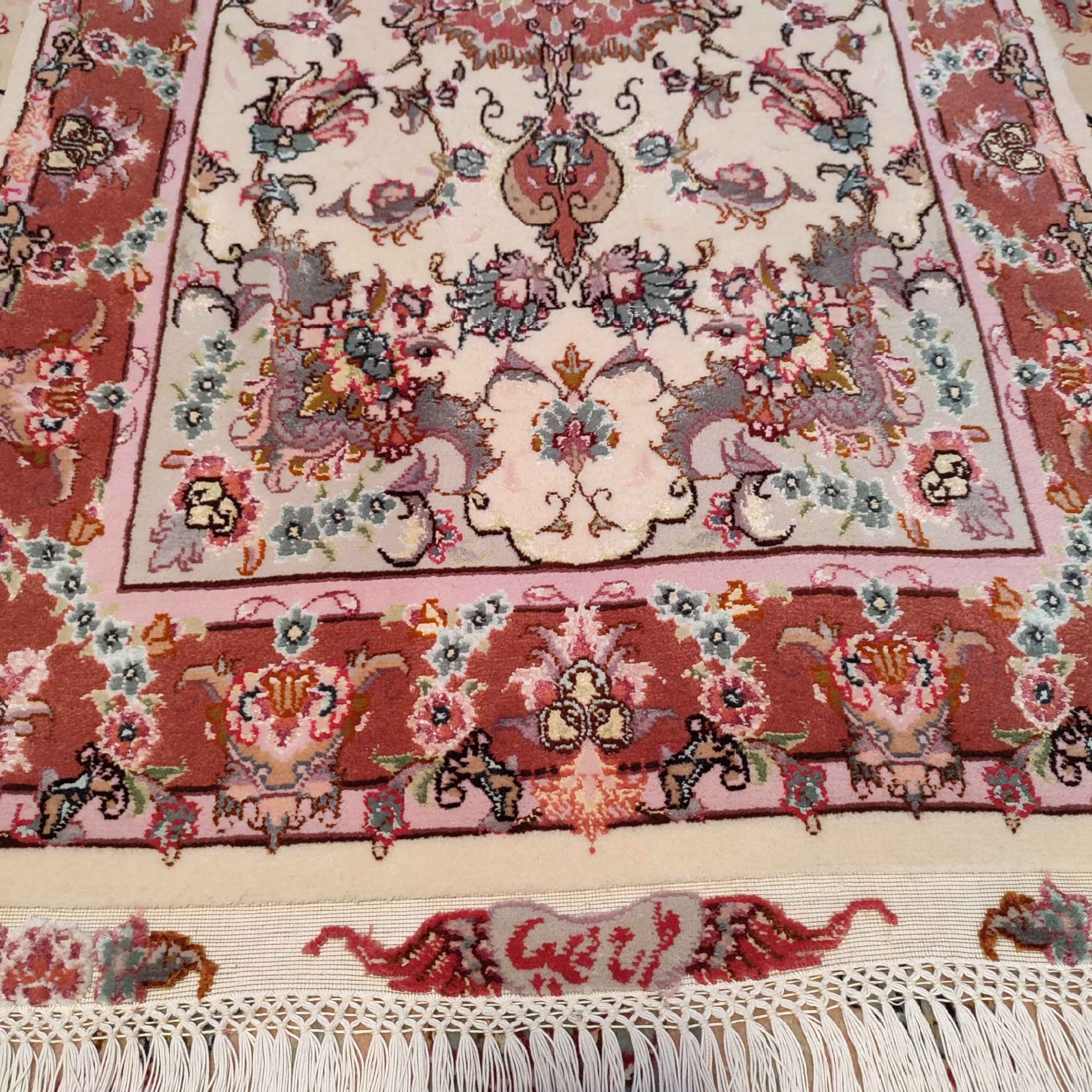 Authentic Persian Prayer Rug Hand-Knotted & Luxurious Sajada Shapur