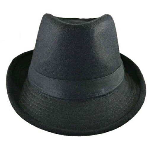 Black Classic Fedora Hat for Men with Timeless Design