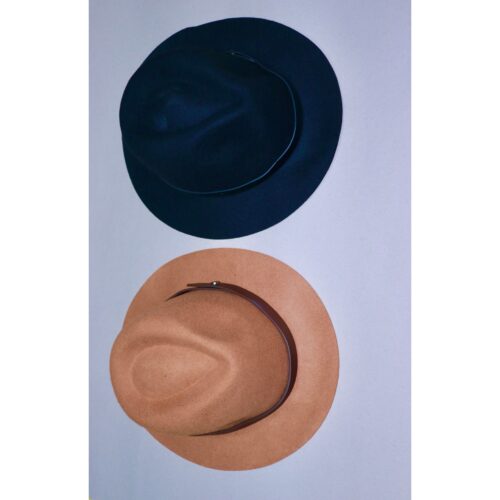 Black Classic Fedora Hat for Men in Felt