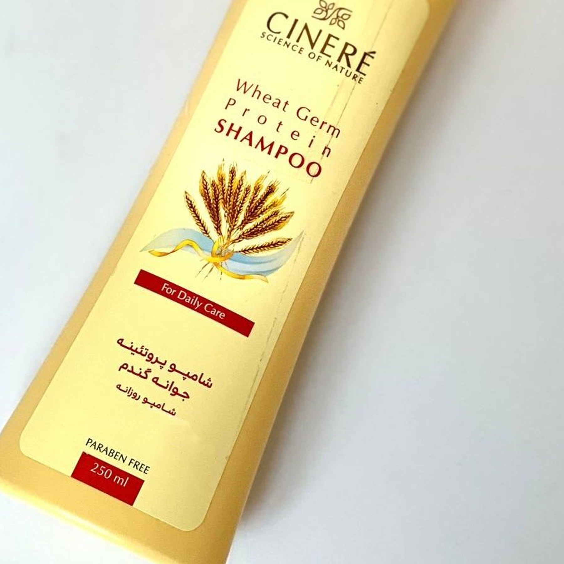 Cinere Wheat Germ Shampoo for All Hair Types – Daily Moisture & Resistance Boost (x4)